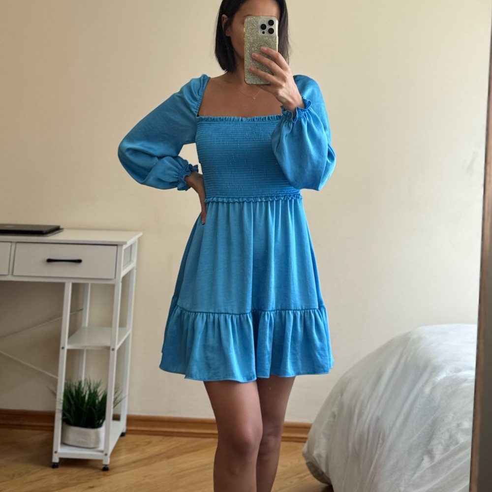 Aritzia Wilfred Elegant Blue Women's Dress size Xs NWOT